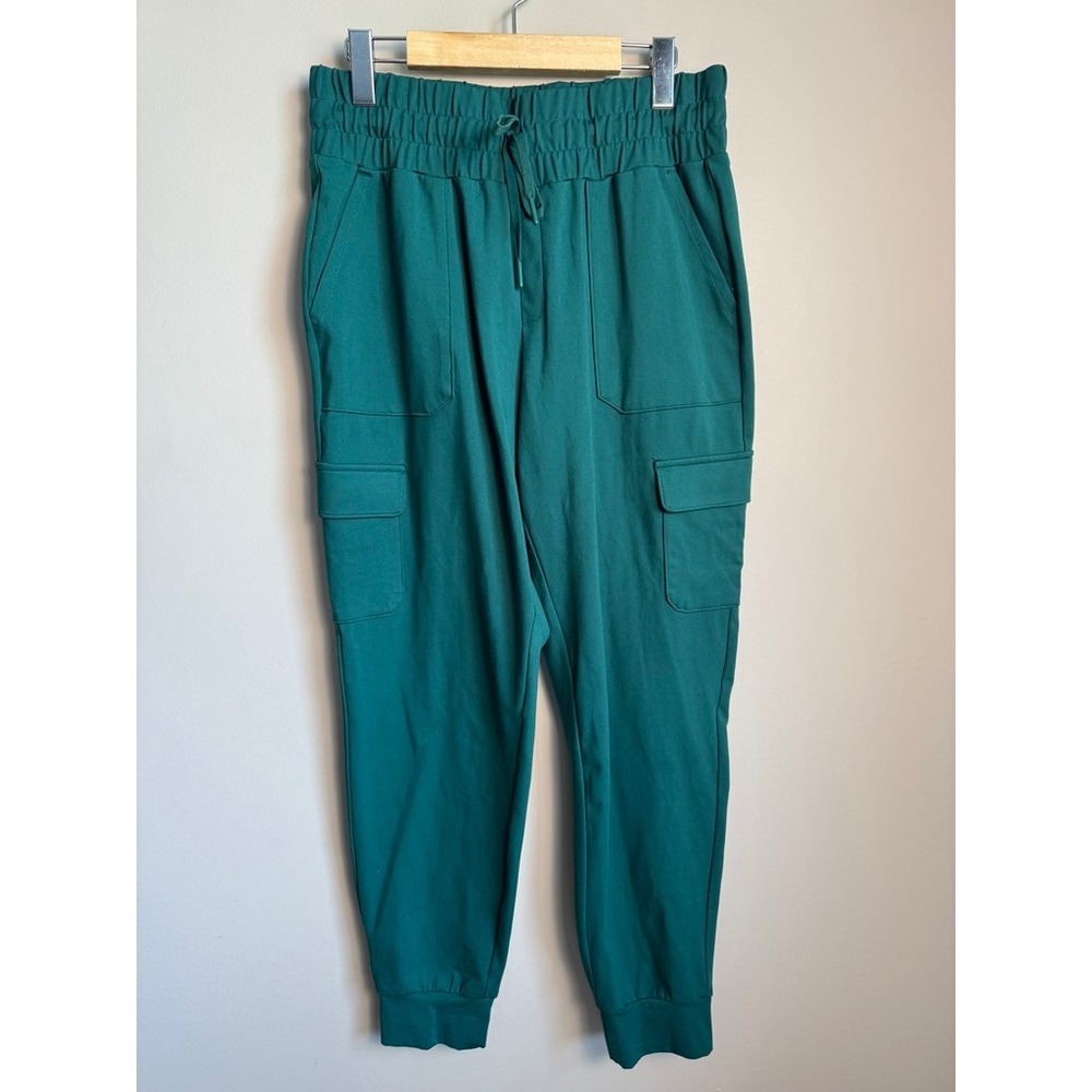 Mondetta Cargo Jogger Pants Womens Medium Green Athleisure Sporty Hiking School